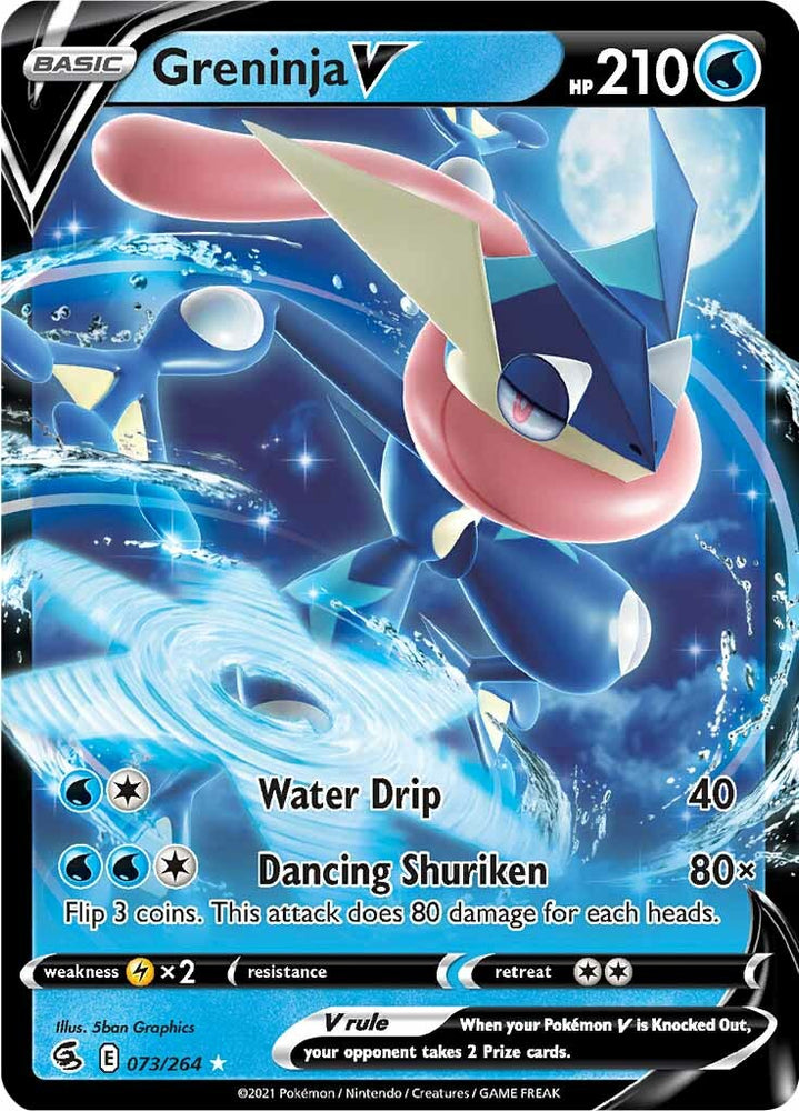 Pokemon | Greninja V (073/264) [Sword & Shield: Fusion Strike] | The Nerd Merchant