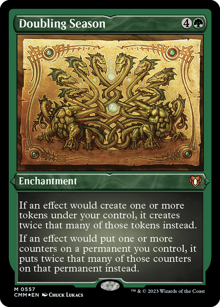 Magic | Doubling Season (Foil Etched) [Commander Masters] | The Nerd Merchant