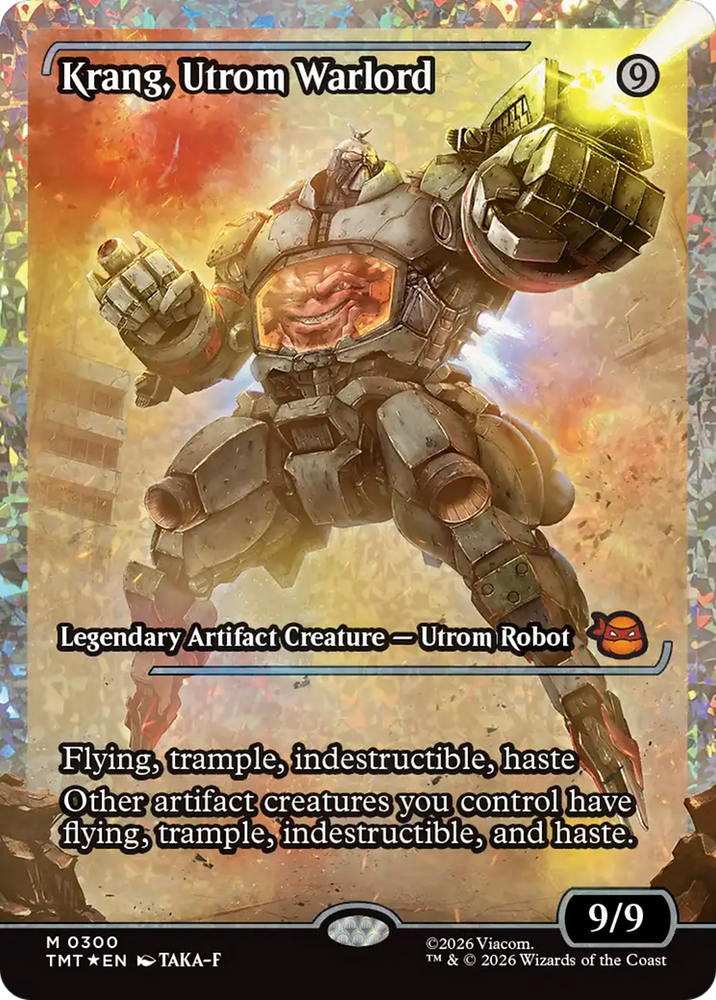 Magic | Krang, Utrom Warlord (Showcase) (Fracture Foil) [Teenage Mutant Ninja Turtles] | The Nerd Merchant