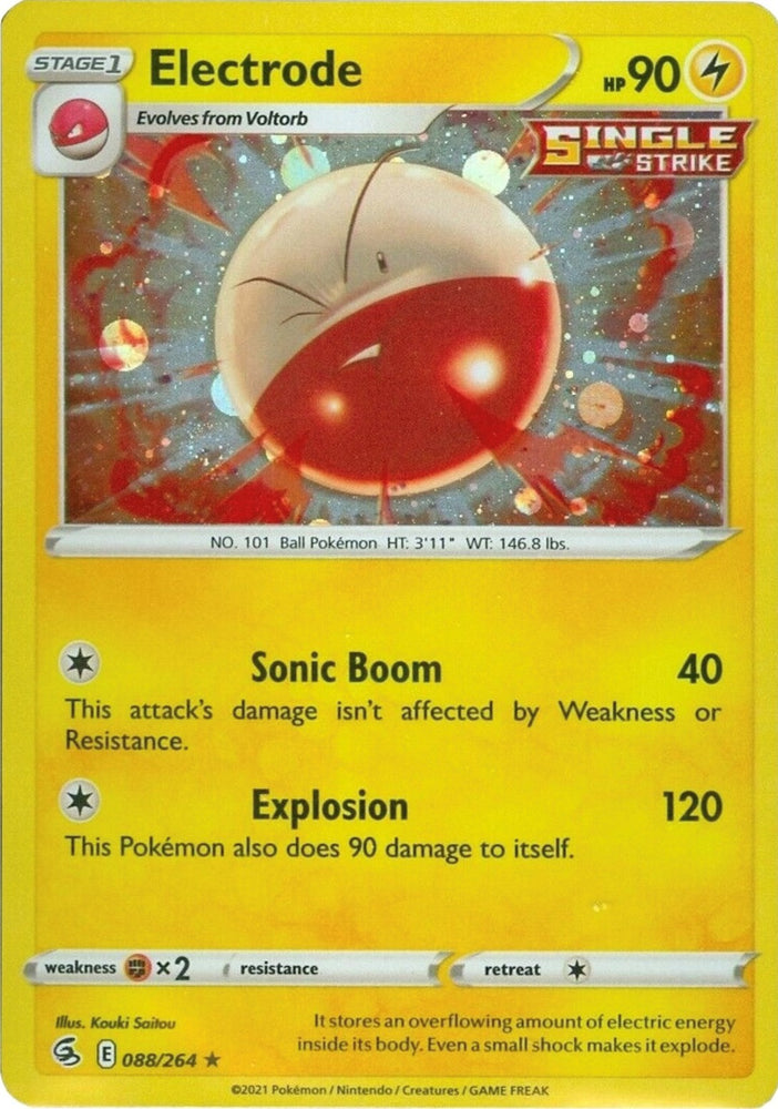 Pokemon | Electrode (088/264) (Cosmos Holo) [Sword & Shield: Fusion Strike] | The Nerd Merchant