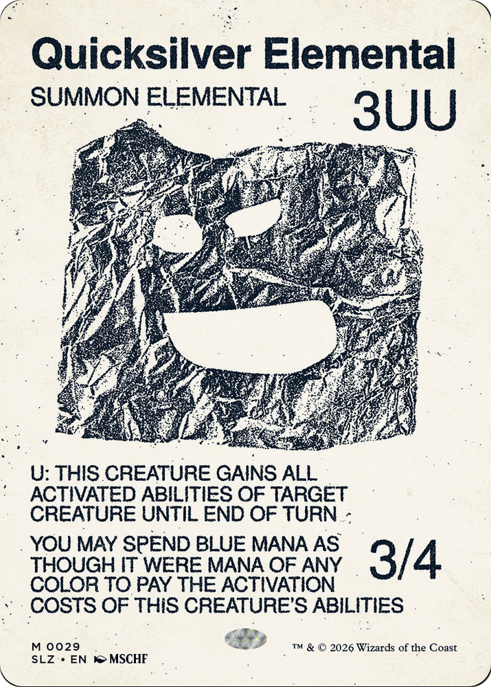 Quicksilver Elemental (0029) [Secret Lair x MSCHF: The Zeta Set]