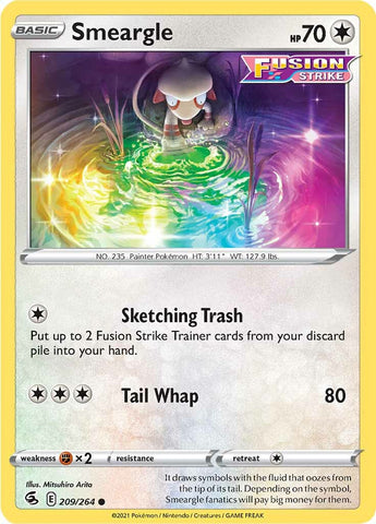 Pokemon | Smeargle (209/264) [Sword & Shield: Fusion Strike] | The Nerd Merchant