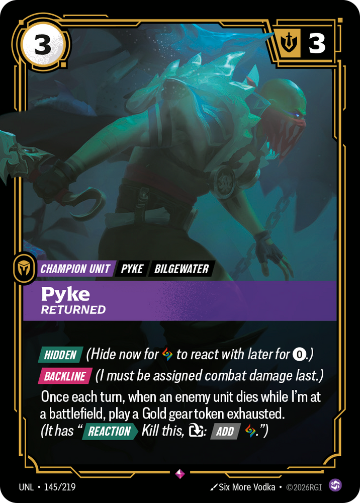 Pyke - Returned (Foil) - Unleashed (145/219)
