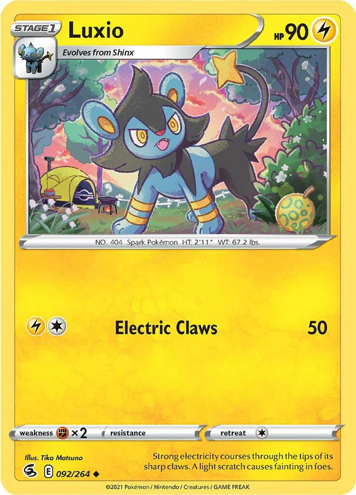Pokemon | Luxio (092/264) [Sword & Shield: Fusion Strike] | The Nerd Merchant
