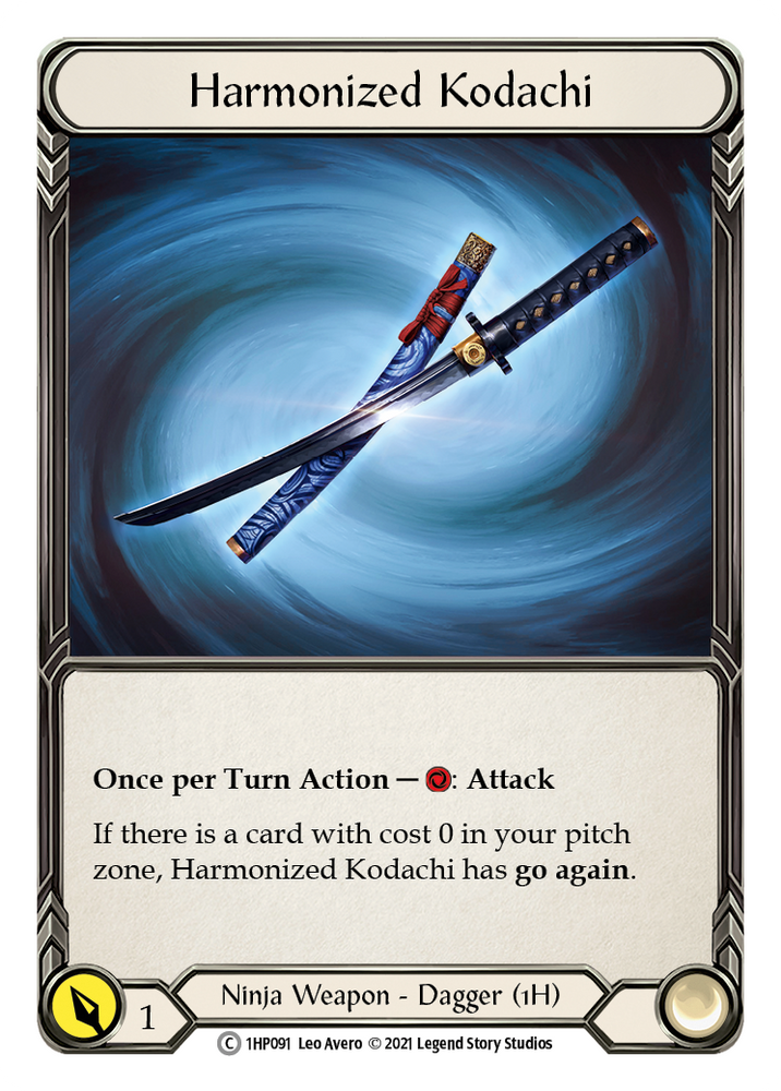 Flesh and Blood TCG | Harmonized Kodachi (Left) [1HP091] (History Pack 1) | The Nerd Merchant