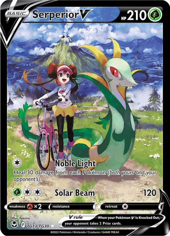 Pokemon | Serperior V (TG13/TG30) [Sword & Shield: Silver Tempest] | The Nerd Merchant