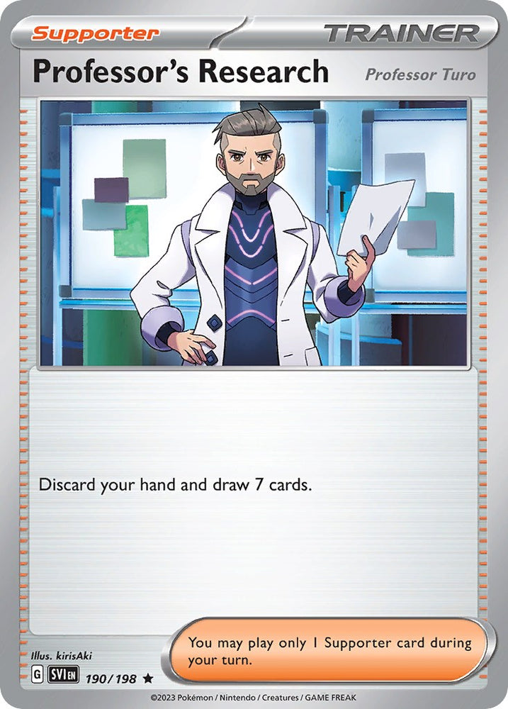 Pokemon | Professor's Research (190/198) (Theme Deck Exclusive) [Scarlet & Violet: Base Set] | The Nerd Merchant