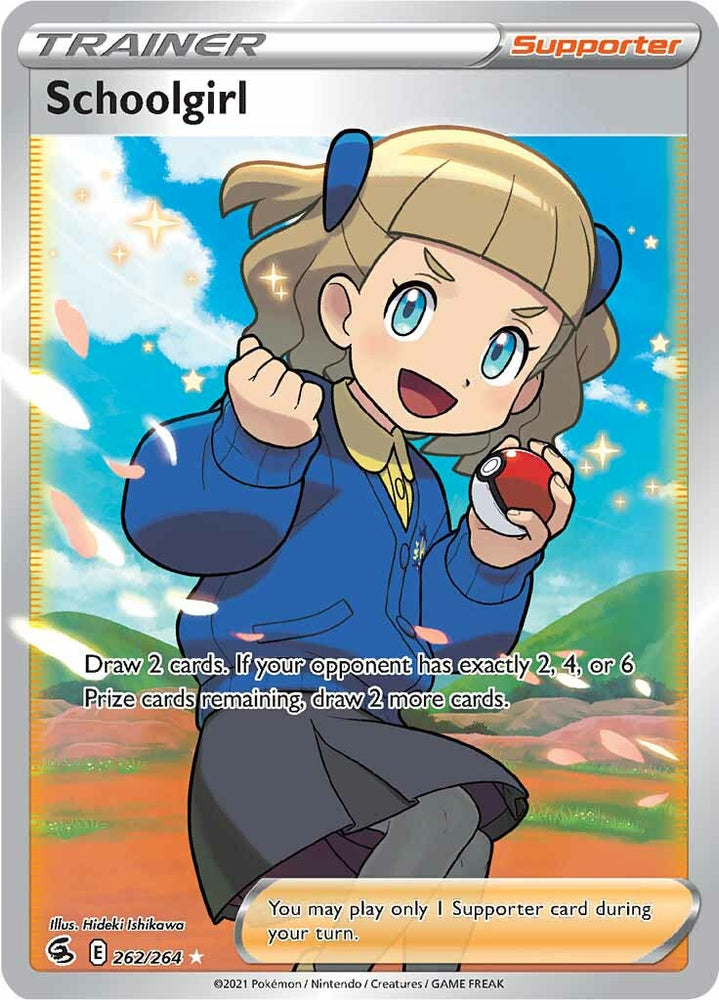 Pokemon | Schoolgirl (262/264) [Sword & Shield: Fusion Strike] | The Nerd Merchant