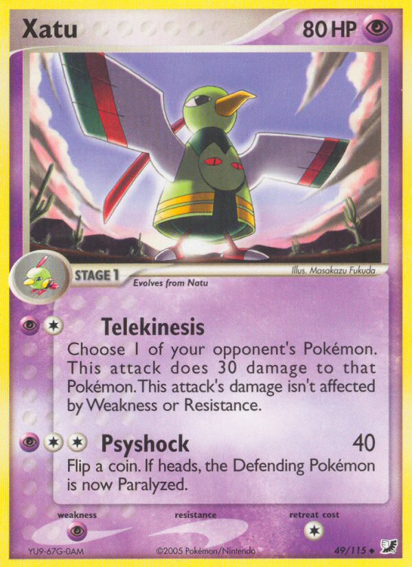 Pokemon | Xatu (49/115) [EX: Unseen Forces] | The Nerd Merchant