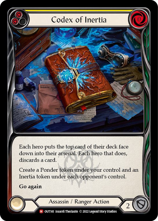 Flesh and Blood TCG | Codex of Inertia [OUT161] (Outsiders) | The Nerd Merchant