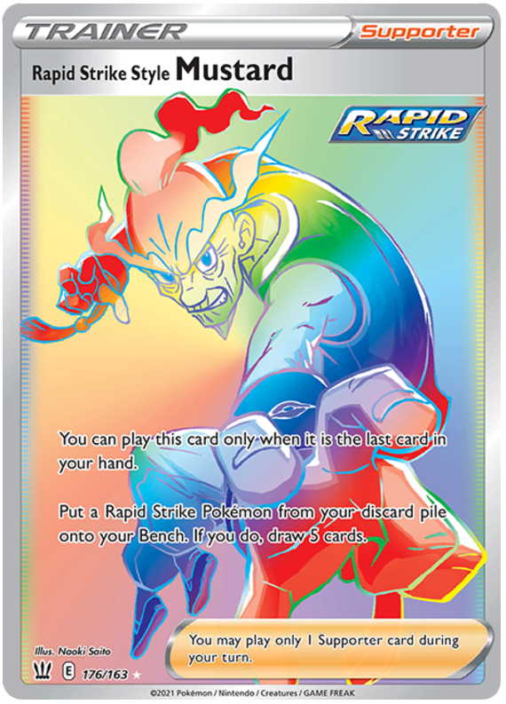 Pokemon | Rapid Strike Style Mustard (176/163) [Sword & Shield: Battle Styles] | The Nerd Merchant