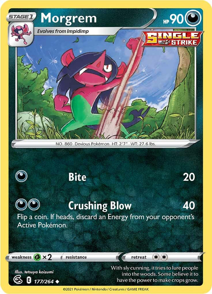 Pokemon | Morgrem (177/264) [Sword & Shield: Fusion Strike] | The Nerd Merchant