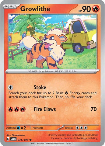 Pokemon | Growlithe (031/198) [Scarlet & Violet: Base Set] | The Nerd Merchant
