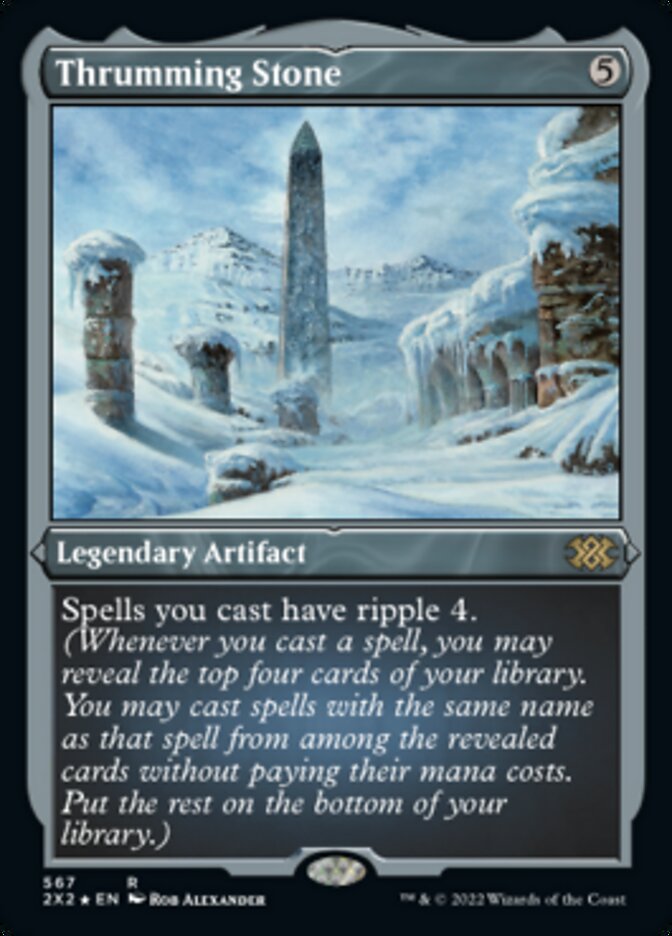 Magic | Thrumming Stone (Foil Etched) [Double Masters 2022] | The Nerd Merchant