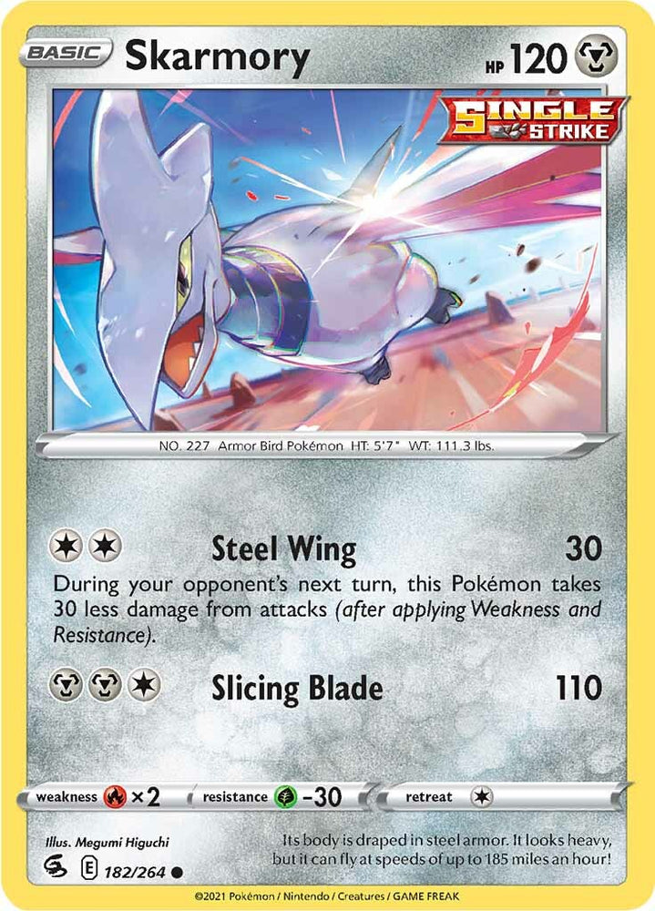 Pokemon | Skarmory (182/264) [Sword & Shield: Fusion Strike] | The Nerd Merchant
