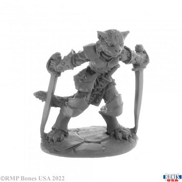 Reaper 30059: Catfolk Rogue, Shadoweyes Bones USA Reaper Legends