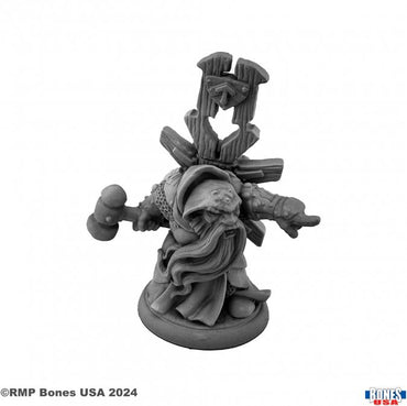 Reaper 30172: Ivar, Dwarf Cleric Bones USA Reaper Legends