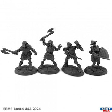 Reaper 30176: Skeleton Guardians II (4) Bones USA Reaper Legends