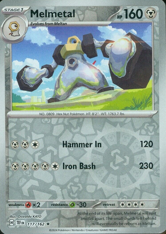 Pokemon | Melmetal (117/162) [Scarlet & Violet: Temporal Forces] | The Nerd Merchant