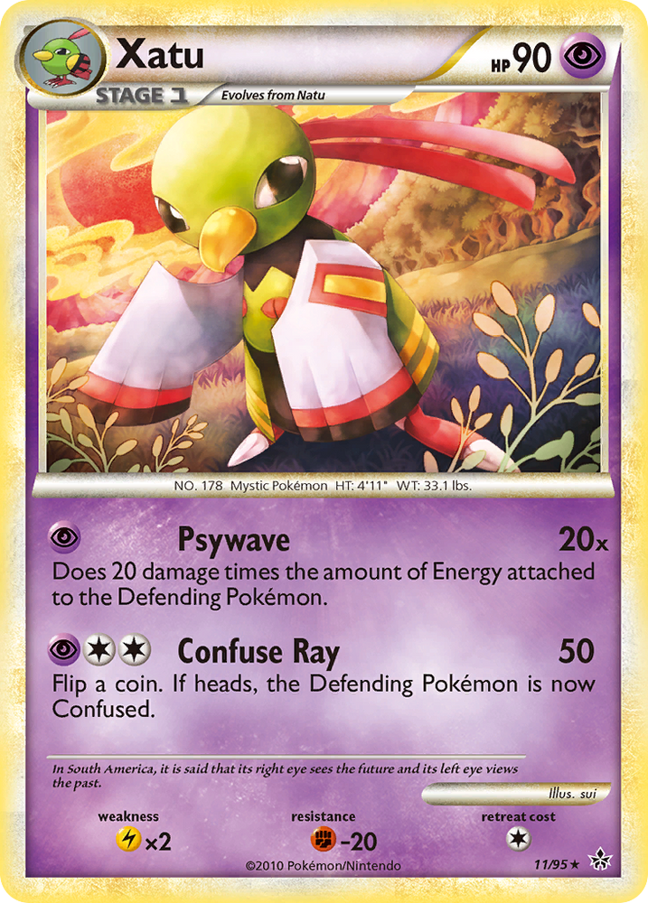 Pokemon | Xatu (11/95) [HeartGold & SoulSilver: Unleashed] | The Nerd Merchant