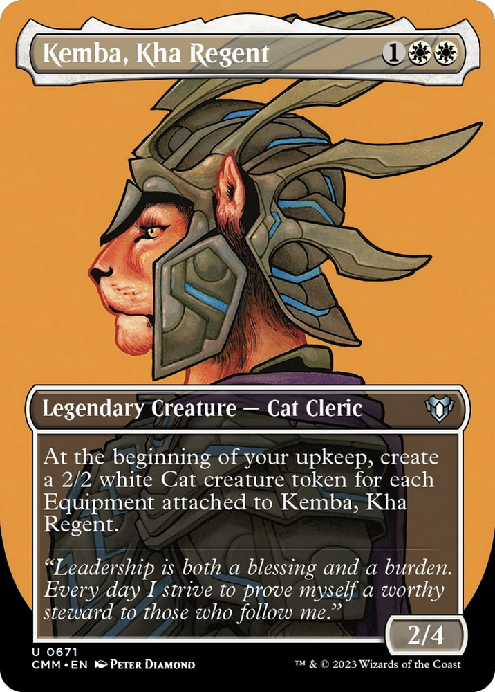 Magic | Kemba, Kha Regent (Borderless Profile) [Commander Masters] | The Nerd Merchant
