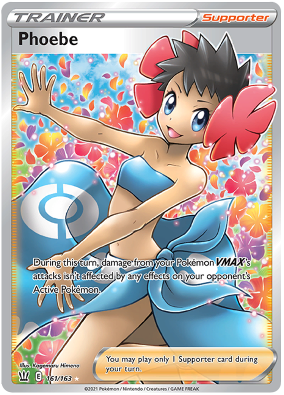Pokemon | Phoebe (161/163) [Sword & Shield: Battle Styles] | The Nerd Merchant