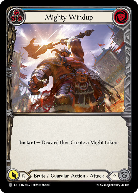 Flesh and Blood TCG | Mighty Windup (Blue) [HVY145] (Heavy Hitters)