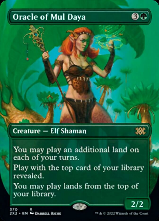 Magic | Oracle of Mul Daya (Borderless Alternate Art) [Double Masters 2022] | The Nerd Merchant