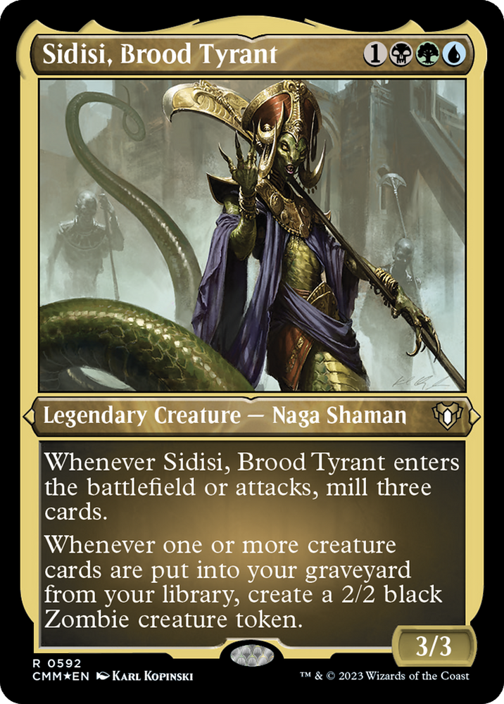 Magic | Sidisi, Brood Tyrant (Foil Etched) [Commander Masters] | The Nerd Merchant