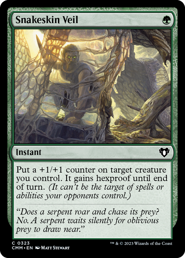 Magic | Snakeskin Veil [Commander Masters] | The Nerd Merchant