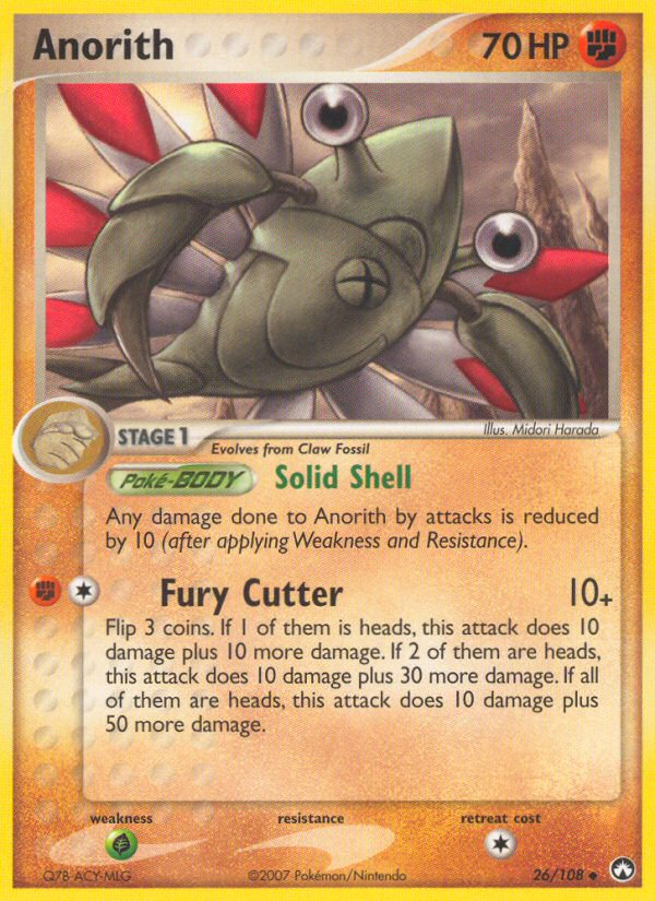 Pokemon | Anorith (26/108) [EX: Power Keepers] | The Nerd Merchant