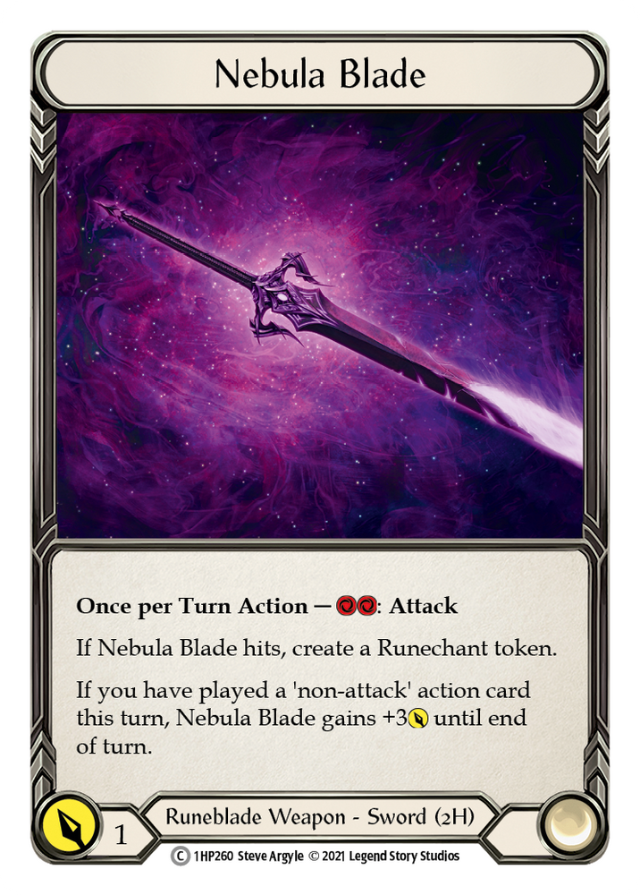 Flesh and Blood TCG | Nebula Blade [1HP260] (History Pack 1) | The Nerd Merchant