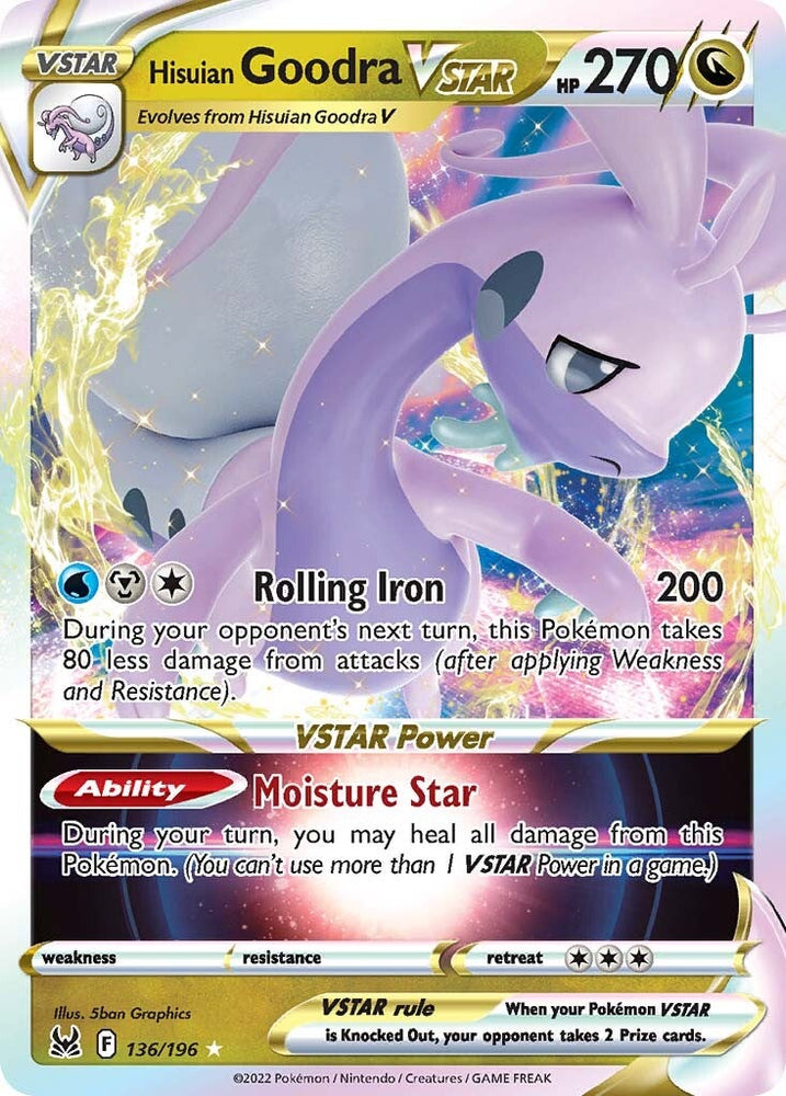 Pokemon | Hisuian Goodra VSTAR (136/196) [Sword & Shield: Lost Origin] | The Nerd Merchant