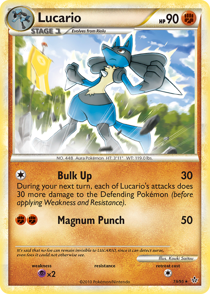Pokemon | Lucario (19/95) [HeartGold & SoulSilver: Unleashed] | The Nerd Merchant