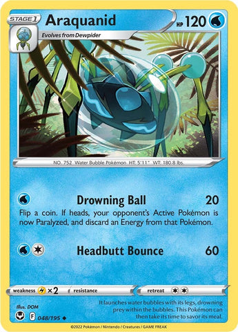 Pokemon | Araquanid (048/195) [Sword & Shield: Silver Tempest] | The Nerd Merchant