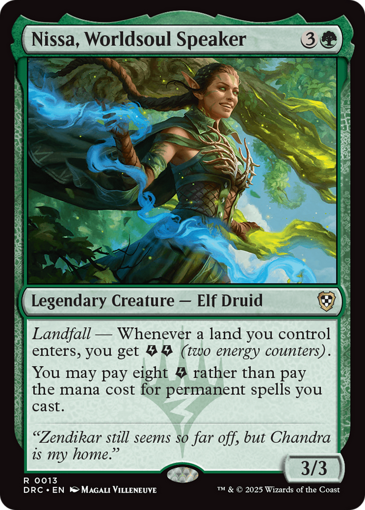 Magic | Nissa, Worldsoul Speaker [Aetherdrift Commander] | The Nerd Merchant