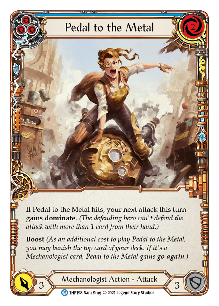 Flesh and Blood TCG | Pedal to the Metal (Blue) [1HP198] (History Pack 1) | The Nerd Merchant