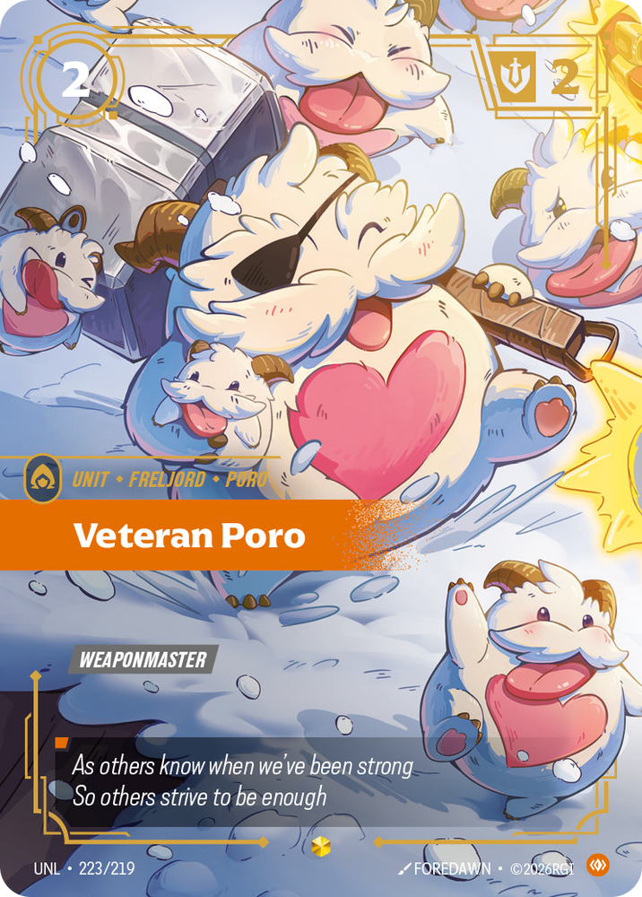 Veteran Poro (Overnumbered) (Foil) - Unleashed (223/219)