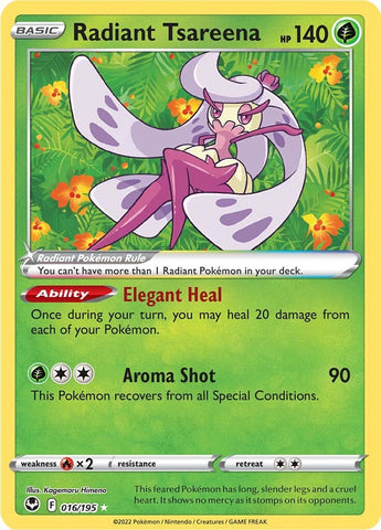 Pokemon | Radiant Tsareena (016/195) [Sword & Shield: Silver Tempest] | The Nerd Merchant