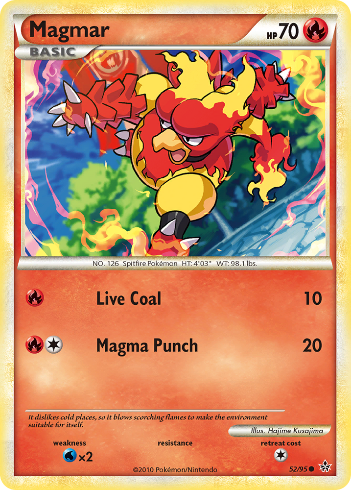 Pokemon | Magmar (52/95) [HeartGold & SoulSilver: Unleashed] | The Nerd Merchant