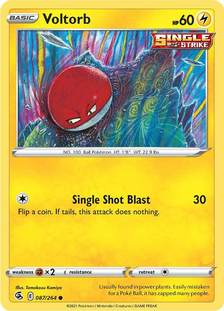 Pokemon | Voltorb (087/264) [Sword & Shield: Fusion Strike] | The Nerd Merchant