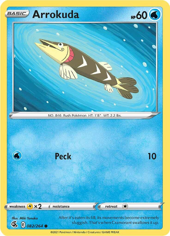Pokemon | Arrokuda (082/264) [Sword & Shield: Fusion Strike] | The Nerd Merchant