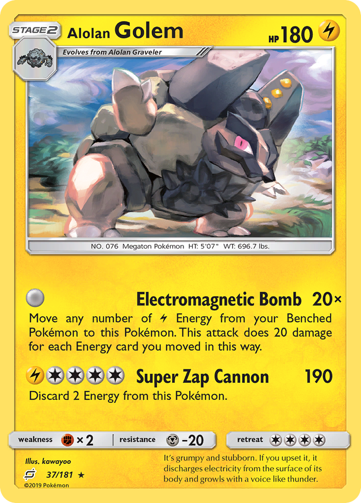 Pokemon | Alolan Golem (37/181) [Sun & Moon: Team Up] | The Nerd Merchant
