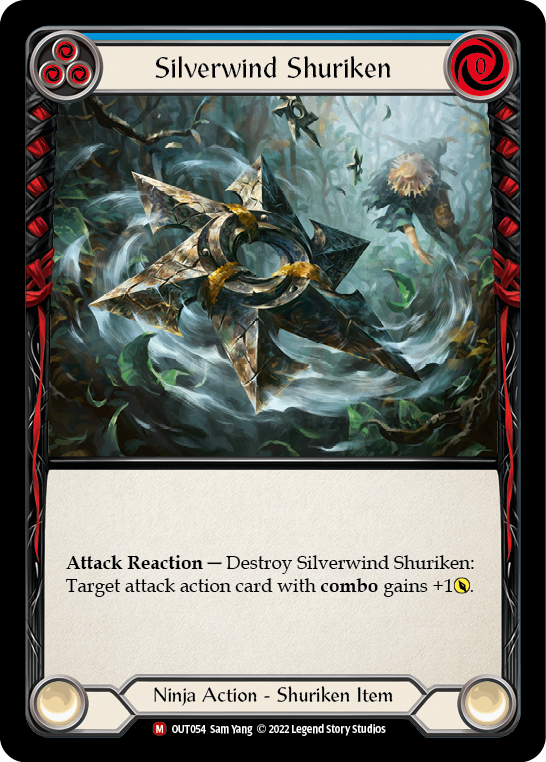 Flesh and Blood TCG | Silverwind Shuriken [OUT054] (Outsiders)  Rainbow Foil | The Nerd Merchant