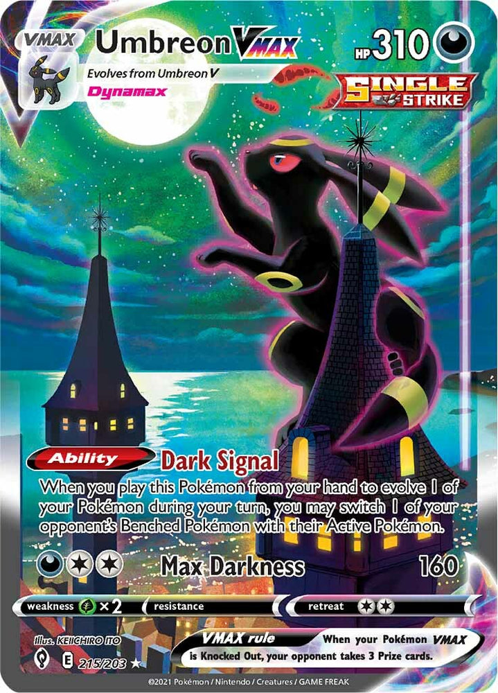 Pokemon | Umbreon VMAX (215/203) [Sword & Shield: Evolving Skies] | The Nerd Merchant