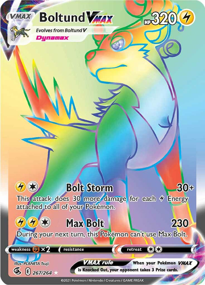 Pokemon | Boltund VMAX (267/264) [Sword & Shield: Fusion Strike] | The Nerd Merchant