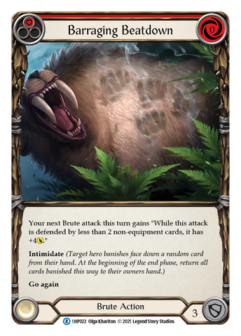 Flesh and Blood TCG | Barraging Beatdown (Red) [1HP022] (History Pack 1) | The Nerd Merchant