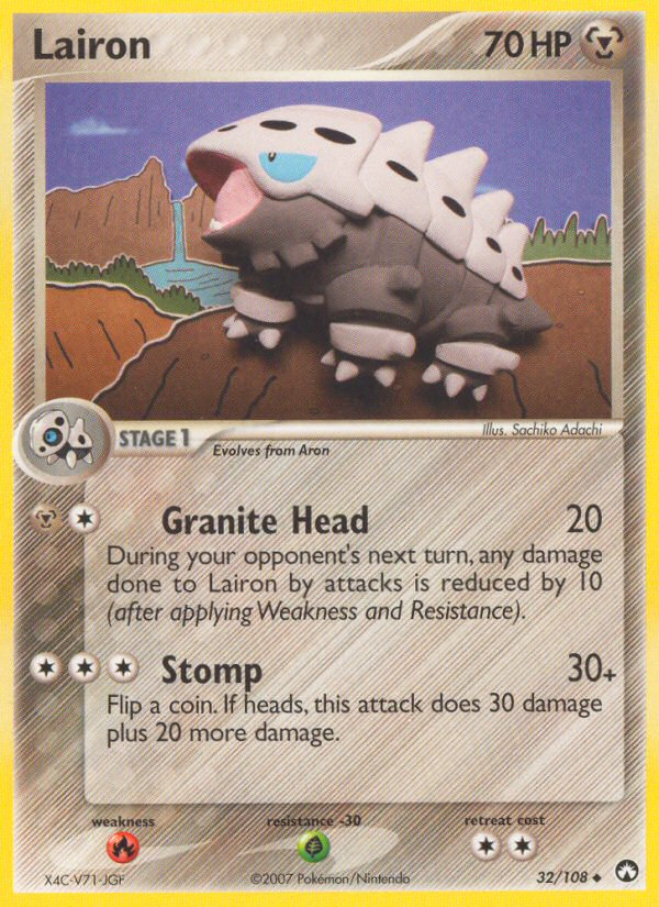 Pokemon | Lairon (32/108) [EX: Power Keepers] | The Nerd Merchant