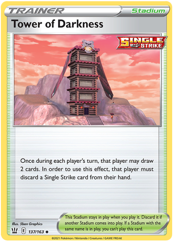 Pokemon | Tower of Darkness (137/163) [Sword & Shield: Battle Styles] | The Nerd Merchant