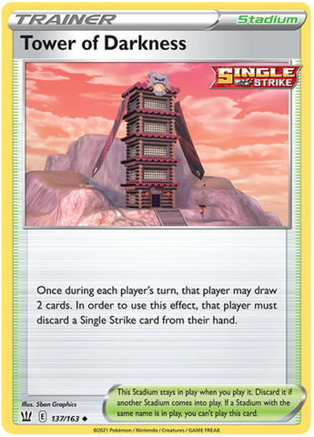 Pokemon | Tower of Darkness (137/163) [Sword & Shield: Battle Styles] | The Nerd Merchant
